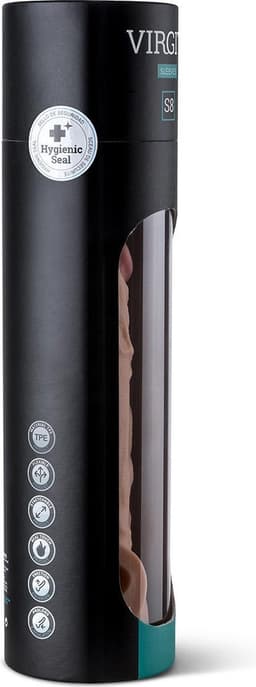 Virgite - Penis sleeve die echt aanvoelt - Met Opening Voor de Balzak - 19.8 cm - Lichte Huidskleur — thumbnail 6