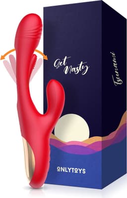 ONLYTOYS ® Tsunami - Premium 3 in 1 Vibrator - Tarzan Vibrators voor Vrouwen - Clitoris Stimulator & G-spot Vibrator - Rabbit - Stotende Dildo — thumbnail 1