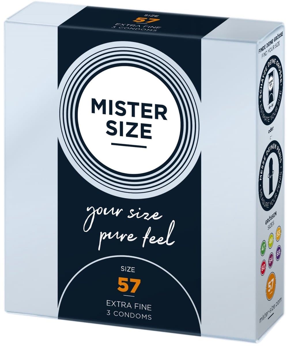 MISTER SIZE 57 Ultra Dunnen L condooms (3 pack) — afbeelding 1