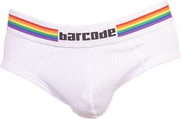 Barcode Berlin Backless Brief Pride White - MAAT M - Erotisch Heren Ondergoed - Slip voor Man - Sexy mannen Slip — thumbnail 9