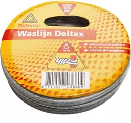 Deltafix Waslijn 10M. metaaldraadkern 3.5mm. Deltex. — thumbnail 1