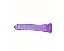 Paarse Dildo Met Zuignap - Voor Vrouwen & Mannen - Anaal - Zacht & Flexibel 17CM