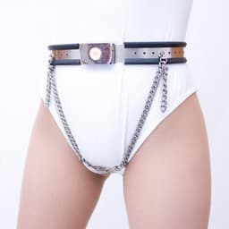 Prolink Novelties® Female Chastity Harness met siliconen voering - Open kruis - BDSM — thumbnail 1