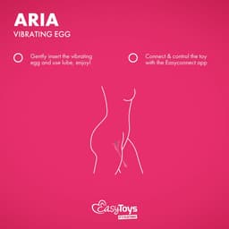 EasyConnect - EasyToys - Vibrerend Eitje Aria via App - Koppel Vibrator - Sex Toys voor Vrouwen - Vibrators voor Vrouwen - Sex Toys - Vibrator - Vibrator voor Koppels - Roze — thumbnail 5