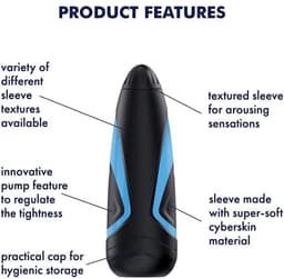 Satisfyer Men, masturbator met pompfunctie en binnendrukregelaar, huidvriendelijk zacht siliconen — thumbnail 6