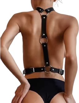 Sexy Lingerie Harnas - Verstelbaar - Imitatie Leer - Bondage - BDSM - Dames — thumbnail 2