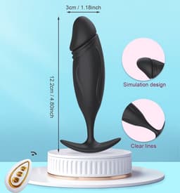 Draagbare anale plug vibrator - Vibrerend ei met handvat - Pocketsize - Remote control - 10 vibratiestanden - USB Oplaadbaar - Buttplug - Prostaat — thumbnail 4