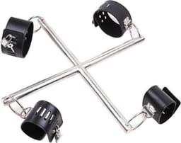 BDSM spreader bar / spreidstang verstelbaar met 4 handboeien Cimejo® — thumbnail 2