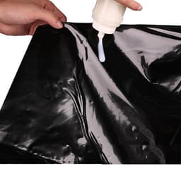WetGAMES Sex Erotiek Lak Laken 180 x 220 cm - Zwart Volledig waterproof — thumbnail 2
