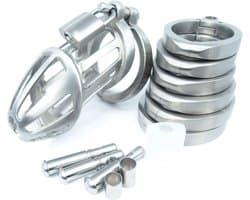 BON4ML Large Male Stainless Steel Chastity Cage Grote Roestvrij Stalen Kuisheidskooi