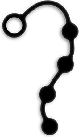 EXCITE Medium Silicone Anal Beads - Black — thumbnail 17