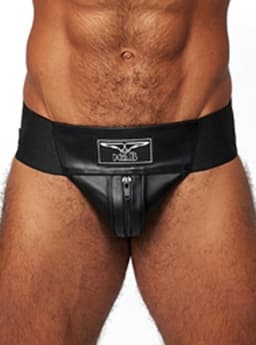 Mister b leather premium jockstrap black Medium — thumbnail 1