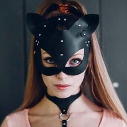 Luxe Cosplay Masker - Rood - PU Leer - Kat - Sexy - Masquerade — thumbnail 4