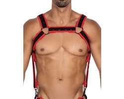 Cut4Men - Fetish Harnas - Tuigje - Neo - Rood/Zwart