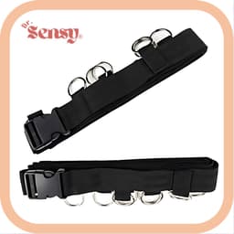 Dr. Sensy BDSM Bed restraints - Zwart - 4 boeien + matras banden - Bedboeien - Verstelbare Riemen en Boeien - Voor koppels - SM - Fetish — thumbnail 3