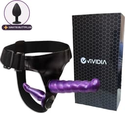 VIVIDIA Strapon Voorbinddildo - Pegging Harnas - Strap On Voor Mannen & Vrouwen - Met Extra Buttplug — thumbnail 1