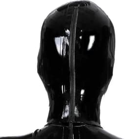Full latex masker - Neus beademing buisjes - Fetisj - BDSM - Erotische maskers - 4MM Dikte latex - Maat S/M — thumbnail 3