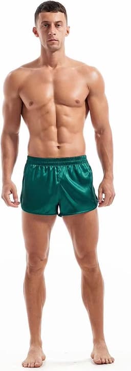 Sexy Heren Ondergoed Short – Glanzend Satijnachtig Comfort met Verleidelijke Look — thumbnail 6