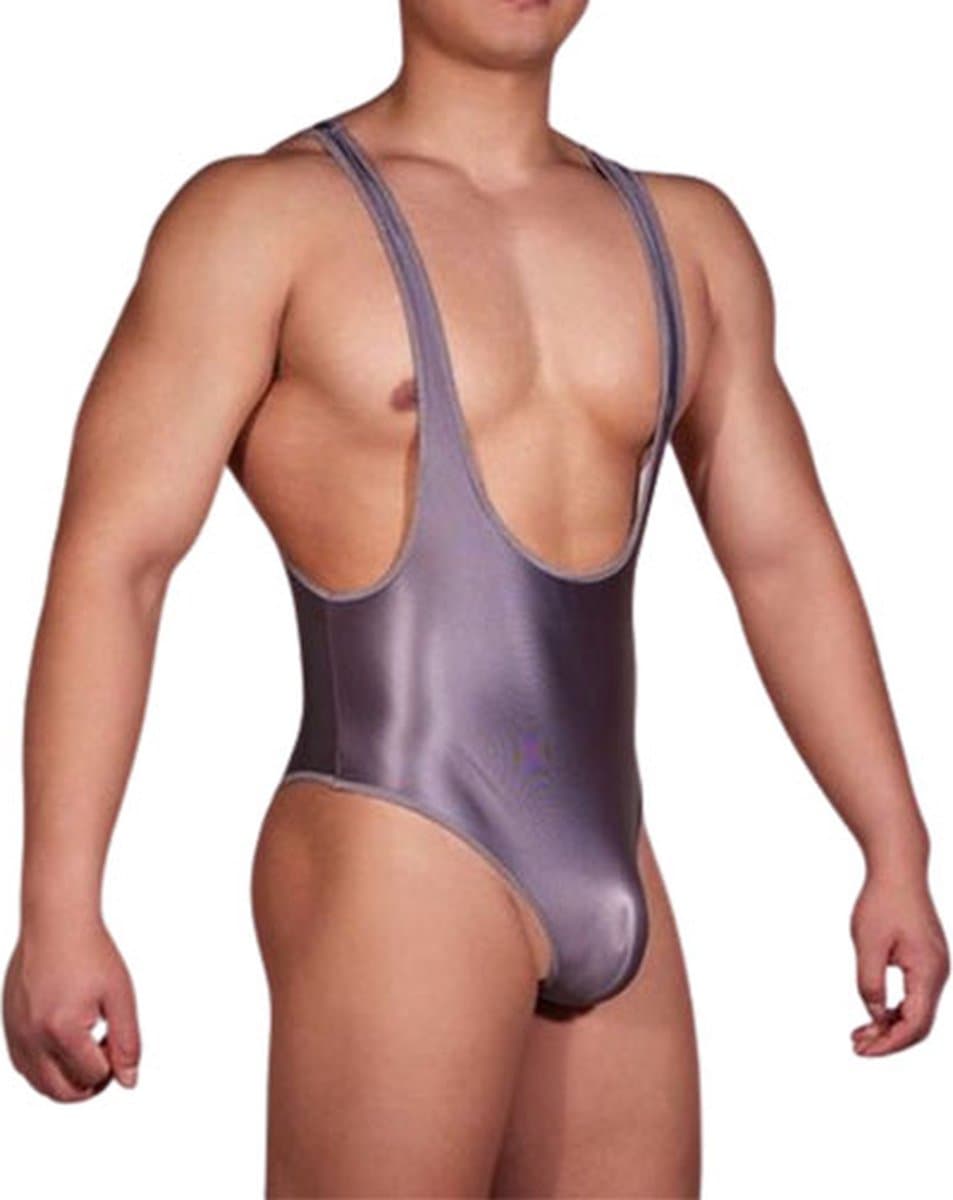 Backless string jumpsuit heren - Erotische ondergoed man - Rollenspel - One Size - Elastisch - G-string — afbeelding 1