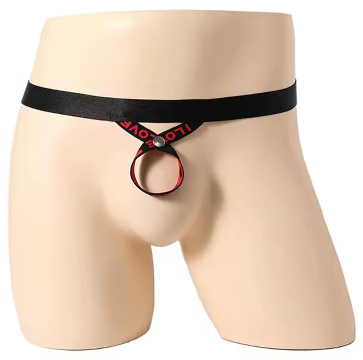 Open thong string met penis gat - BDSM - Erotische mannen slip - G-string — afbeelding 1