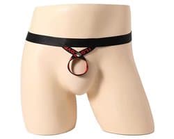 Open thong string met penis gat - BDSM - Erotische mannen slip - G-string