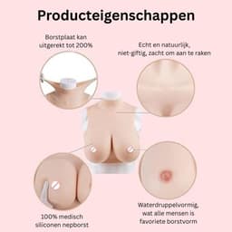 Nep Borsten - Silliconen voor Man - Travestie — thumbnail 5