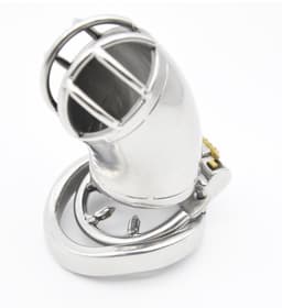 Nooitmeersaai - Peniskooi met slot - Metaal - Zilver - 40mm — thumbnail 4