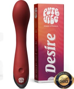 PureVibe Desire G-spot vibrator voor vrouwen met krachtige stimulatie – dildo – vibrators – sex toys – seksspeeltjes – voor haar | Bordeaux Rood — thumbnail 1