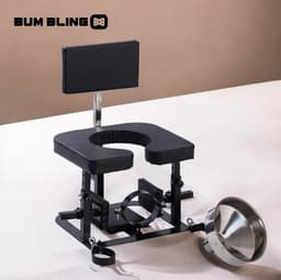 BUM BLING® - Sex Stoel - BDSM Rimstoel - Bondage Stoel - Zwart - SM Meubel — thumbnail 1