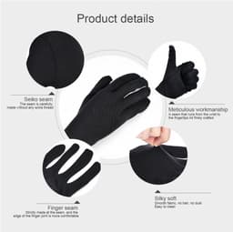 Katoenen handschoenen Zwart L 40stuks/20Paar - Beschermende Handschoenen L Zwart - Gezondheidszorg - Ziekenhuis - Beauty Center, Kapper en Salon Spa Tattoo – Jewelry - eczeem / allergie / handcreme - juweliers / munt handschoen — thumbnail 5