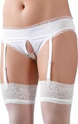Cottelli Collection – Stout School Meisje Set met Rok en Top voor Ondeugende Meiden – Maat S – Wit — thumbnail 6