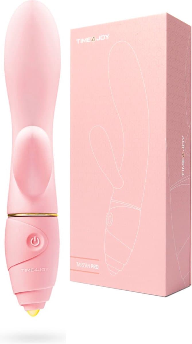 Tarzan Pro™ - Tarzan Vibrator - Vibrators Voor Vrouwen - Clitoris & G-spot stimulator - Inclusief spannend E-book - Inclusief Opbergzakje - Seksspeeltjes - Sex Toys - Roze - 1 maand Rouze — afbeelding 1