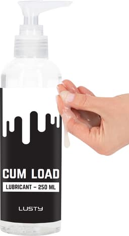 Lusty Cum Load Sperma Glijmiddel - 250 ml - Nieuwe formule -Hybride Glijmiddel - Op Water- en Siliconenbasis — thumbnail 1