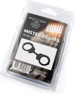 Mister B Cuff Double Lock with hoop Politiehandboeien - Zwart — thumbnail 4