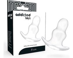 Addicted Toys - Butt Plug - Medium Holle Tunnel Buttplug - Doorzichtig - 11cm