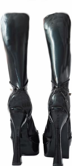 BamBella® - Latex sokken kousen - voetfetisj voeten fetish - erotisch Rubber sok voet halflang — thumbnail 6