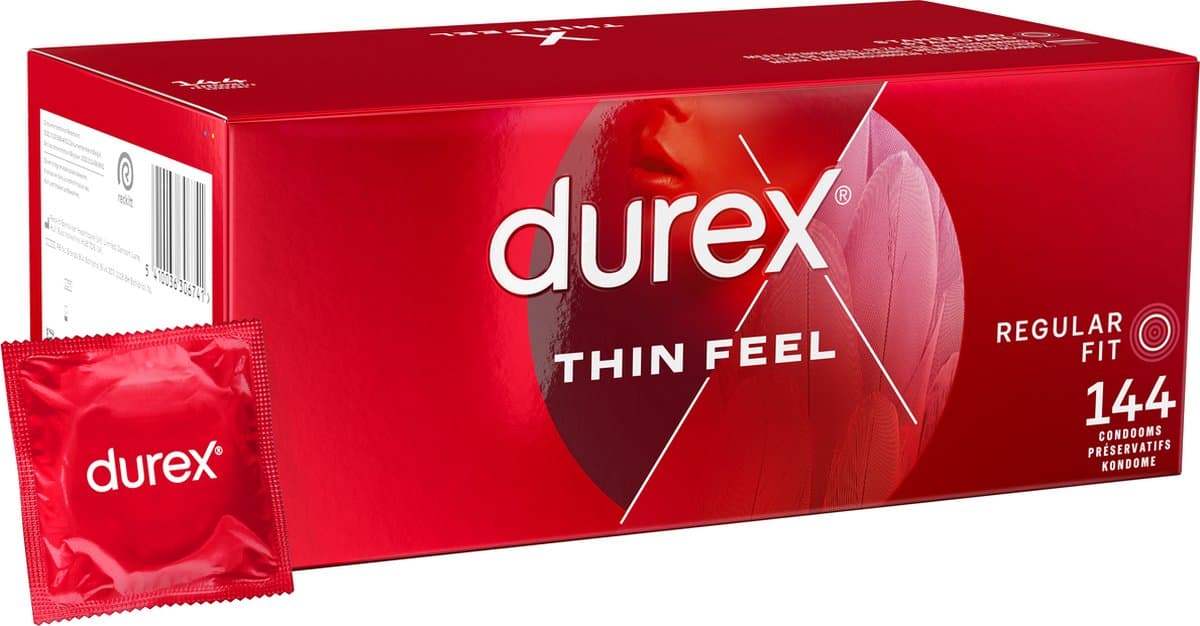 Durex Condooms Thin Feel - Extra Dun - 144 stuks — afbeelding 1