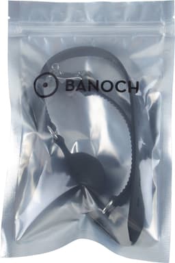 Banoch - ball gag siliconen small - zwart Ø 3,5 cm — thumbnail 4