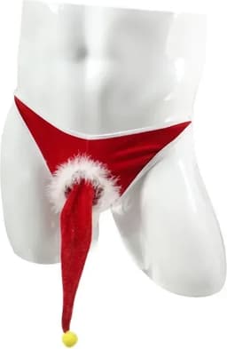 kerststring heren lingerie christmas slurf zakje mannen string — thumbnail 1