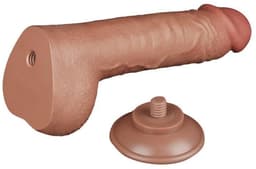 Lovetoy - Dildo Met Sliding Skin Technologie - 24 x 4.3 cm - Verwijderbare Zuignap - Lichte beige — thumbnail 4