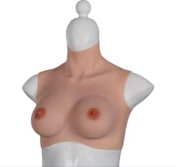 Siliconen Borsten-Nep borsten- D cup- 100% Siliconen- 2550 gram- Cosplay- Travestie-Transgender-Crossdresser-Breastplate — thumbnail 3