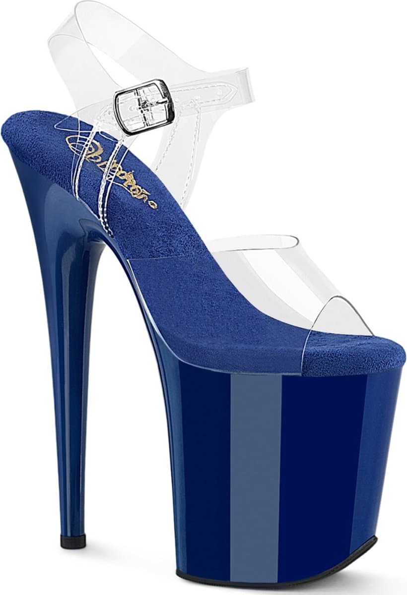 Pleaser - FLAMINGO808 Sandaal met enkelband, Paaldans schoenen - US 11 - 41 Shoes - Blauw — afbeelding 1