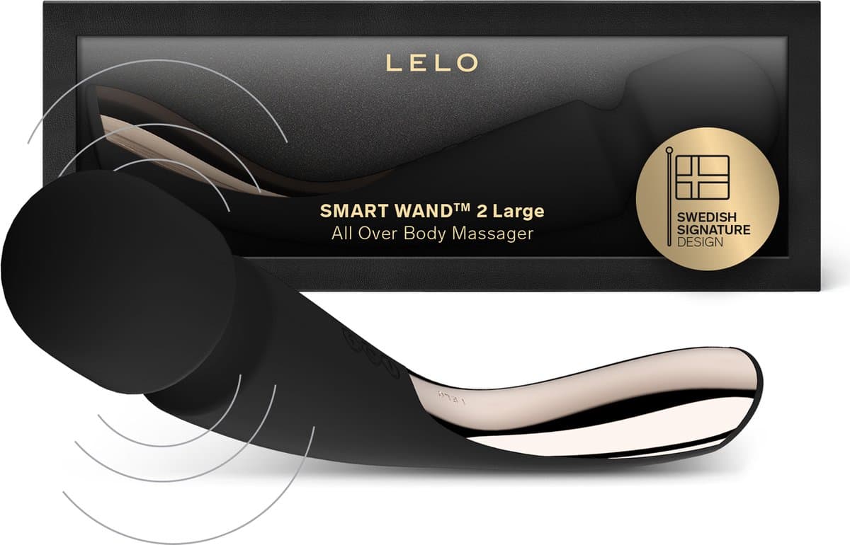 LELO SMART WAND 2 Large – Massageapparaat – 10 Genotsinstellingen – Black — afbeelding 1