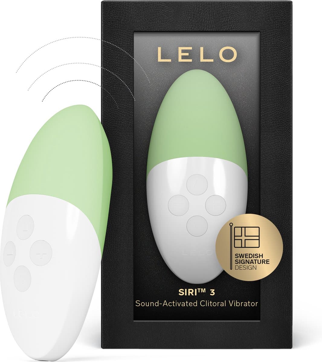 LELO SIRI 3 – Mini Vibrator – Geluidsgeactiveerd – 8 Genotsinstellingen – Pistachio Cream — afbeelding 1
