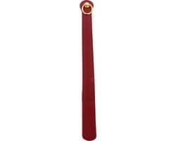 Luxe Spanking Paddle - 43 cm - BDSM Slapper - Geschikt voor SM, BDSM en Bondage - Zweep - PU-Leer - Rood — thumbnail 3