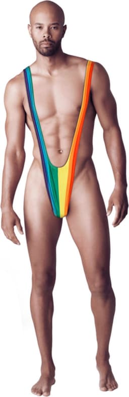 Mankini Regenboog – One Size | Hilarisch & Sexy Kostuum PRIDE — thumbnail 5