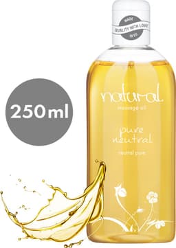 Natural Wellness massageolie, erotische massageolie, neutrale geur, 250 ml — thumbnail 2