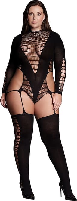 Kalyke XXIII - Bodystocking met Turtleneck - Plus Size — thumbnail 1
