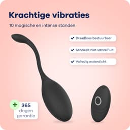 MyFantasy Vibrerend Ei met Afstandsbediening – Vibrators voor Vrouwen – Remote Clitoris Stimulator - Seksspeeltjes voor Koppel - Sex Toys voor Koppels - Kamasutra Eitjes - Vibrator Tril Ei - Sex Ei Zwart — thumbnail 3