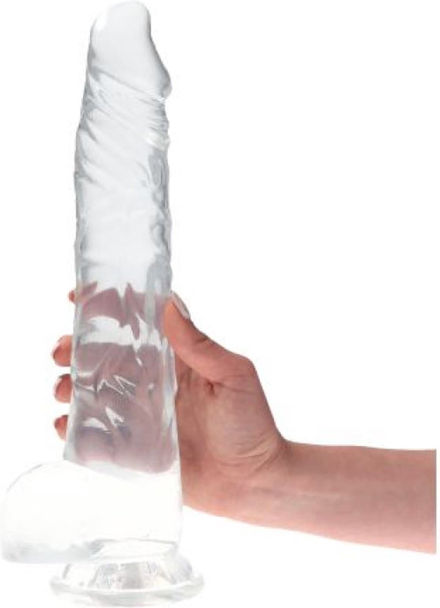Transparante XXL Dildo - 32.5 cm - Met Zuignap - Grote Dildo — afbeelding 1